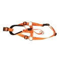 thumbnail image 3 of Bozal para perro con cuello ajustable para evitar morder y ladrar, protector bucal de nailon transpirable para caminar y entrenar, color naranja S, 3 of 12