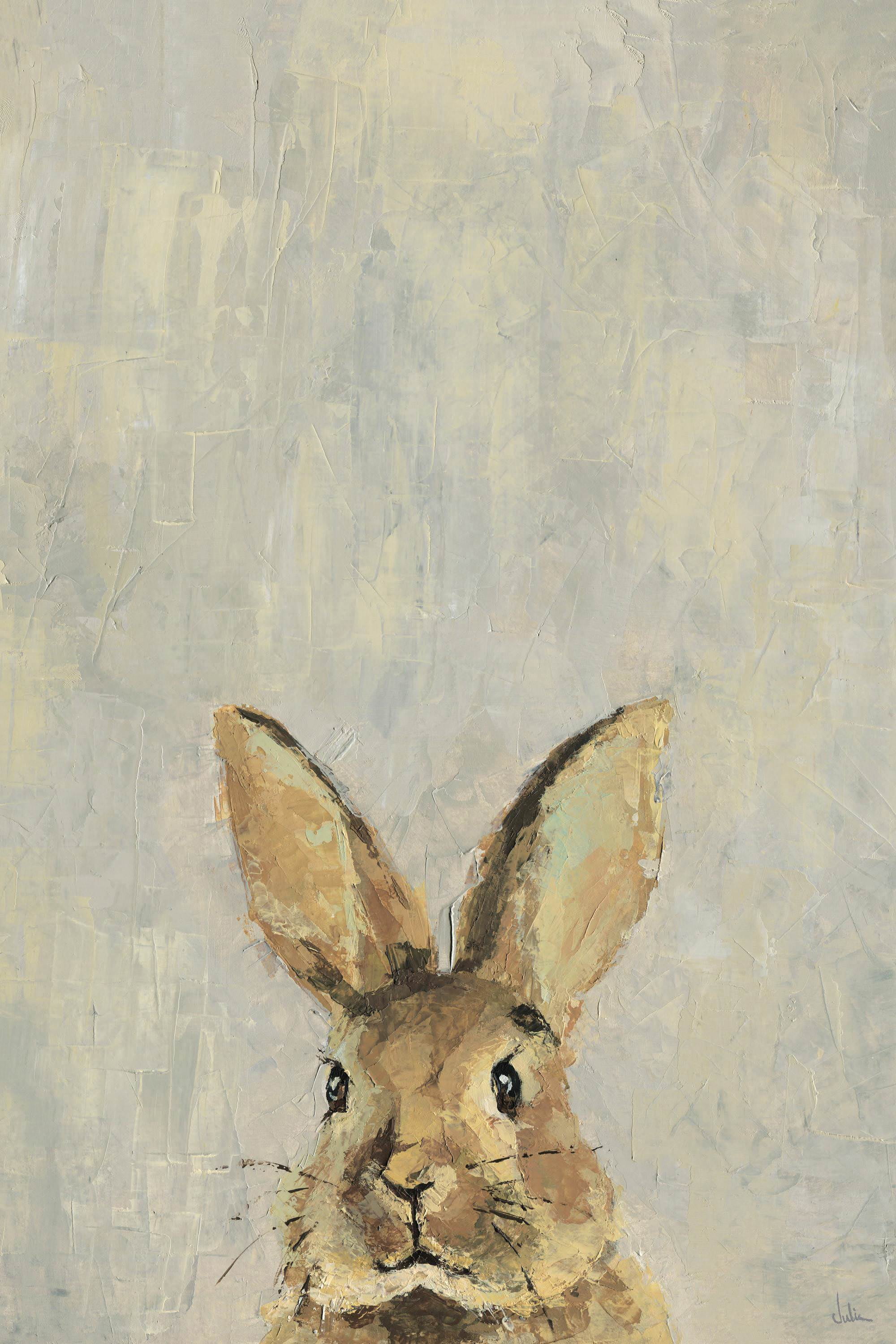 What up Rabbit Painting Print on Wrapped Canvas