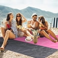 thumbnail image 6 of Cerem-Beach Blanket Large Fast Drying Durable Lightweight Compact Outdoor Mat 79"x 55" Pink, 6 of 7