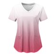 thumbnail image 1 of CNKOO Blouse Médicale pour Femmes, Manches Courtes, Col en V, Uniforme de Travail avec Poche, 1 of 3