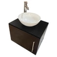 thumbnail image 3 of Gabinete Flotante DECOMOBIL para Baño Con Llave Monomando y Ovalín Negro Mate/WENGUE, 3 of 5