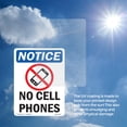 thumbnail image 6 of No Cellular Phones OSHA Notice Aluminum Sign 18 Inch x 12 Inch - 10 Pack, 6 of 8