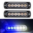 thumbnail image 1 of FlyFlise 2Pcs 12-24V LED Strobe Warning Lights Warning Emergency Flashing Lights Caution Light, 1 of 8