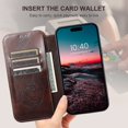 thumbnail image 2 of ELEHOLD for iPhone 14 Pro Max 6.7" Wallet Case Premium Leather with Card Slots Kickstand Function Magnetic Absorption Compatible with MagSafe Charging Shockproof Protective Case,Brown, 2 of 6