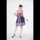 thumbnail image 5 of Disfraz de Oktoberfest Alemán para Mujer, Estilo Dirndl, para Adultos, para de Cerveza Tradicional, Disfraz de Sirvienta. Azul Marino M, 5 of 7
