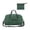 Green, variant on CSStudio Lightweight Foldable Gym Duffle Bag with Separate Shoe Compartment Water Bottle Pocket Detachable Strap for Travel Sports Weekend Trip