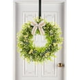 thumbnail image 5 of TETOU Retractable Door Wreath Hook Metal Black Over the Door Hook No Punch Door Wreath Hanger Christmas Ornament, 5 of 7