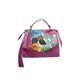 thumbnail image 1 of Mini bolsa de hombro genérica de mujer rosa de piel vegana, 1 of 4