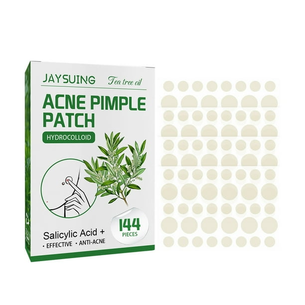 Tree Tea Oil Acne Patch Transparent Pimple Patches For Unseeable Makeup Waterproof Moisturizing Acne Patch To Close Acne And Fade Acne Marks(144 Count)