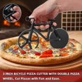 thumbnail image 4 of Bicycle Pizza Cutter Wheel Funny Housewarming Gifts(Black), 4 of 5