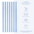 thumbnail image 4 of American Soft Linen, 100% Cotton 4-Pack Turkish Cabana Striped Beach Towels – Sand-Free, Soft & Absorbent, 30x60 Inches - Sky Blue, 4 of 10