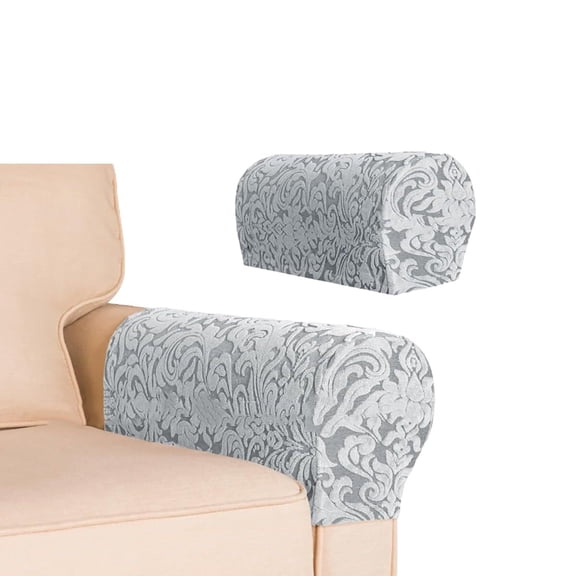 BH-JJSMGS Anti-Stain Dustproof Armchair Slipcovers Sofa Arm Cover, Removable Washable High Stretch Sofa Slipcovers, Universal Stylish Couch Cover  Pack of 2,