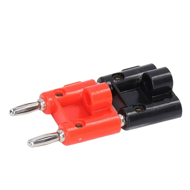 Banana Plug Set, Electrical Conductivity Safe Working Brass Firm Connection 4mm Bananas Connector Kit for Speaker