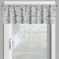 thumbnail image 2 of Ambesonne City Valance Pack of 2, Italian Style Apartment Houses, 54"X12", Charcoal Grey and White, 2 of 5