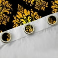 thumbnail image 4 of Manfei Vintage bohemian Flowers Blackout Curtains,Damask Victorian Baroque Curtains Pack of 2 (38x45 Each),Black Gold Window Curtains For Girls Boys,Ultra Soft Home Decor, 4 of 6