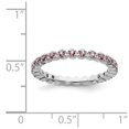 thumbnail image 5 of 925 Sterling Silver Stackable Expressions Pink Tourmaline Ring Size: 5; for Adults and Teens; for Women and Men, 5 of 5