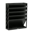 thumbnail image 6 of Mind Reader 5-Tier Vertical File Storage, Desktop Organizer, Wall Mount, Office, Plastic, 13"L x 4.25"W x 16"H, Black, 6 of 7