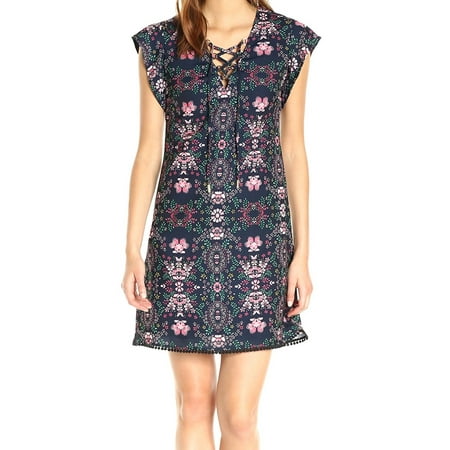 Jessica Simpson NEW Blue Floral Printed Women's Size 2 Shift Dress