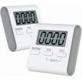 thumbnail image 1 of Kitchen Timer, 2 Sets Digital Kitchen Timer Magnetic Countdown Timer, with Sound Alarm, Large Number, Holder for Kitchen, Classroom, Teacher - Includi, 1 of 5