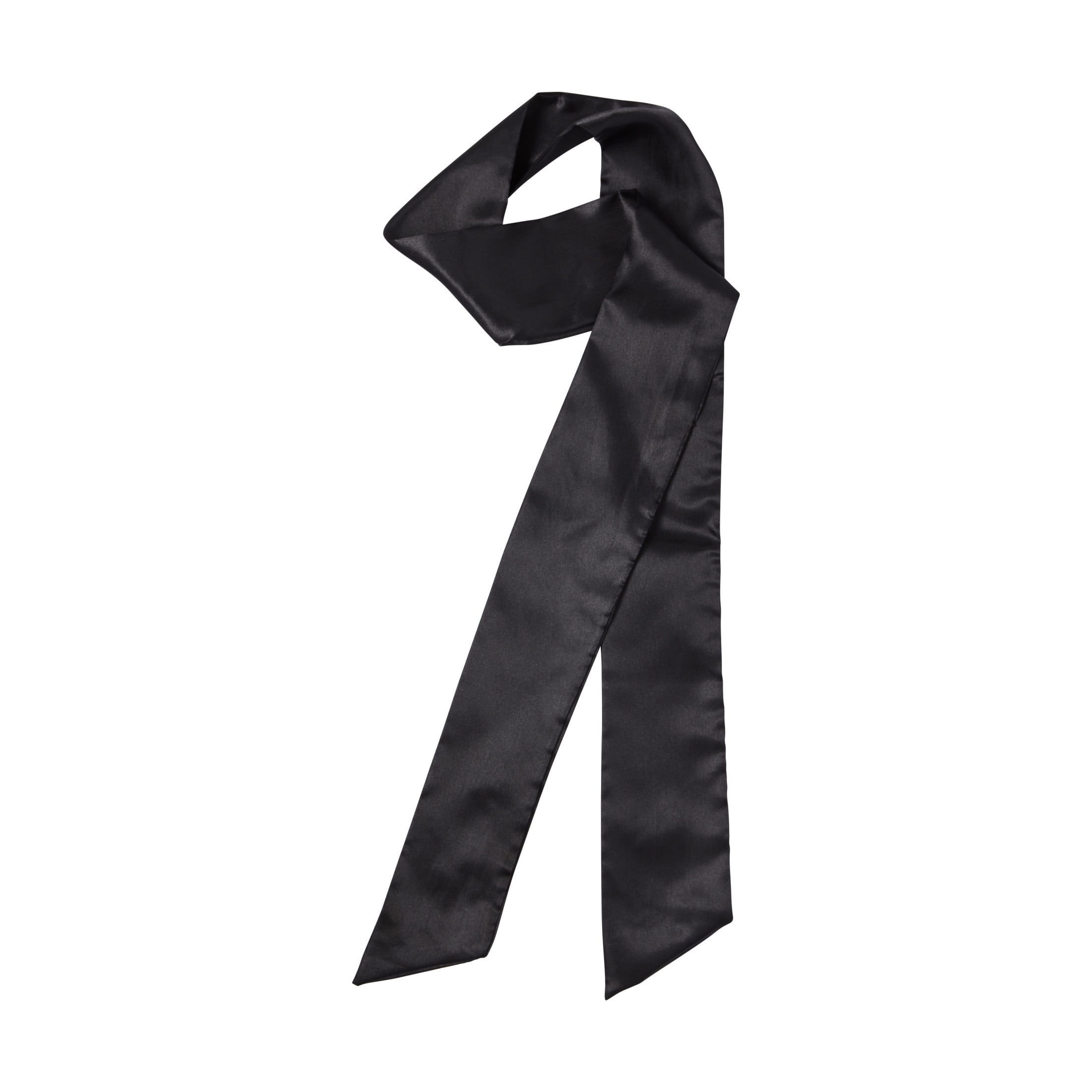 KISS Colors & Care Silky Satin Edge Scarf, Adult, Solid Black