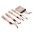 thumbnail image 4 of Paint Brush, High Efficiency Wooden Handle  DIY Wax Paint Brush 5PCS  For Chair For Home Decoration, 4 of 8