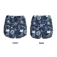 thumbnail image 5 of Picia Sailing Cruises Nautical Pattern Women's 2 in 1 Athletic Running Shorts High Waisted Workout Casual Gym Sweat Shorts with Comfy Liner Zipper Pockets-Small, 5 of 9