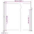 thumbnail image 2 of vidaXL Retractable Side Awning Black 200x500 cm, 2 of 5