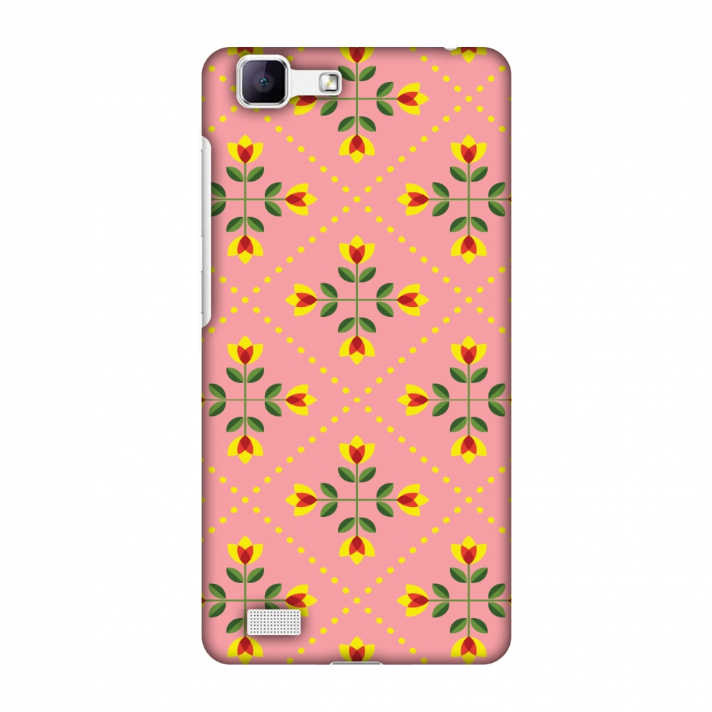 Vivo Y35 Case, Vivo V1 Case Pretty Flowers 1, Hard Plastic Back Cover