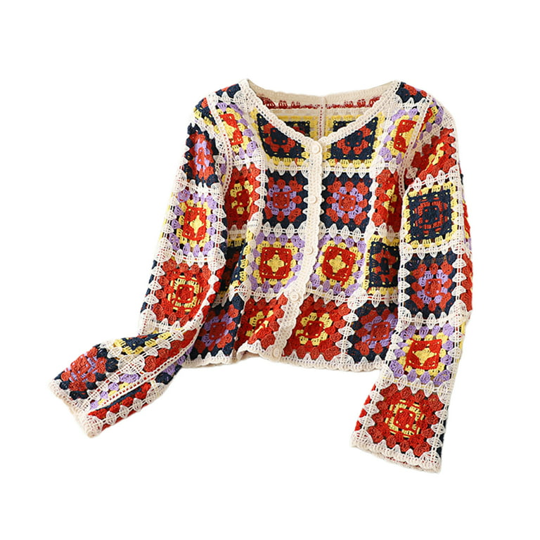 Coatigan of Many Colors Crochet Pattern - #AC04315