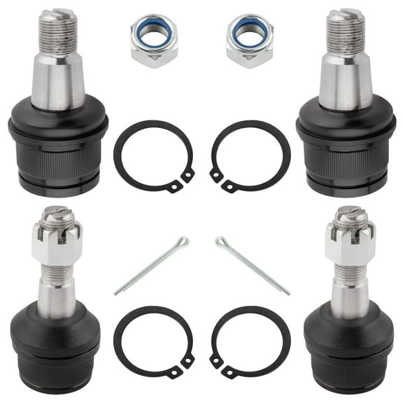 BOXI 4pcs Front Upper Lower Ball Joints for Ford Excursion 2000 2001 2002 2003 2004 2005 4WD / F-250 F-350 F-450 F-550 Super Duty 1992-2016 4WD | K8388 K8607T