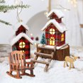 thumbnail image 2 of 1:12 Doll Home Armchair Decorative Furniture Layout Rocking Chair Portable Children Ornament Sitting Game Model Rocking Chair Decoration Supply, 2 of 7
