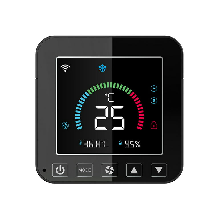 Thermostat LCD Display WiFi Bluetooth-compatible Voice Controller Programmable Timing Electronic Detector - Walmart.com
