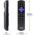 thumbnail image 3 of Control Remoto Universal, Philips, Reemplazo para Roku, Compatible con Samsung y Smart TVs, 2 Dispositivos, Negro Philips SRP6320R/27, 3 of 3