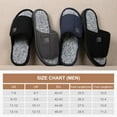 thumbnail image 7 of FamilyFairy Men's Adjustable Open Toe Slippers Waffle Comfy Slide Memory Foam House Shoes Indoor Outdoor, 7 of 7