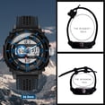 thumbnail image 3 of Men's Digital-Analog Sport Watch–Dual Time Display,Calendar, Alarm,Stopwatch,Waterproof Watch for Man with Silicone Strap Gift for Man, 3 of 8