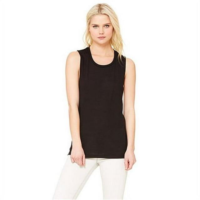 Bella + Canvas Débardeur Muscle Mélangé pour Femmes, m, Noir