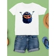 thumbnail image 3 of Hairy Monster Smiling T-Shirt Juniors -Image by Shutterstock,  Medium, 3 of 4