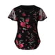 thumbnail image 3 of Puntoco moda mujer cuello redondo manga farol perspectiva punto malla manga Casual suelta top Puntoco Puntoco-1001, 3 of 7