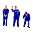 thumbnail image 2 of HILABEE 3 Pcs 1/64 Figurines Miniatures de Personnes de Station-Service Cadeau pour Table de Sable Bleu, 2 of 9