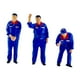 thumbnail image 2 of Figuras de personas de gasolinera en miniatura, 3 piezas, 1/64, esculturas humanas pintadas, regalo de simulación azul, 2 of 9