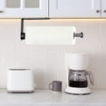 thumbnail image 7 of Behome Paper Towel Holder Under Cabinet, One-Handed Tear, Wall Mount Stainless Steel Paper Roll Holder with Damping Effect, Self-Adhesive or Drilled for Kitchen, Bathroom, 7 of 7