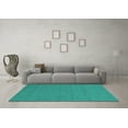 thumbnail image 3 of Ahgly Company Indoor Rectangle Abstract Turquoise Blue Contemporary Area Rugs, 5' x 8', 3 of 4