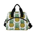 thumbnail image 3 of joogoo Pineapple Insulated Lunch Bags Reusable Cooler Box with Shoulder Strap, 3 of 6