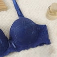thumbnail image 5 of Tsesme Underwire Bras for Women Embroidery Lace Push up Bras Deep V-Neck Comfy Breathable Minimizers, 5 of 8
