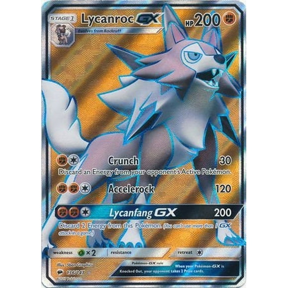 Pokemon - Lycanroc GX - 136/147 - Arte Completo Ultra Raro Pokémon Pokemon