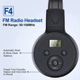 thumbnail image 4 of 2X Auriculares de Radio FM Inalámbricos Portátiles, Receptor de Auriculares de Radio FM Recargable para Reuniones, Trabajos Diarios, Senderismo, Trotar, 4 of 6