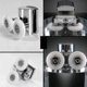 thumbnail image 3 of 4pcs Heavy Duty Shower Door Rollers, 23mm Dual Zinc Alloy Wheels for Flat Sliding Tracks, 3 of 5