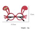 thumbnail image 1 of Decoraciones navideñas, juguetes para niños y adultos, gafas con asta de muñeco de nieve de Papá Noel, gafas decoradas de Navidad, 1 of 4