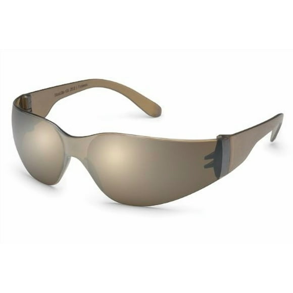 Gateway Safety 466M UL-Certified StarLite Safety Glasses, Mocha Mirror Lens, Mocha Temple (Pack of 10)