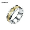 thumbnail image 2 of Qarigey Anillo para hombre, chapado en acero inoxidable, decorativo, para adultos, joyería de mano, decoración informal para festivales, regalo Ropa, zapatos y accesorios Miscelánea Oro Talla 11 Qarigey  AP014587-14, 2 of 6